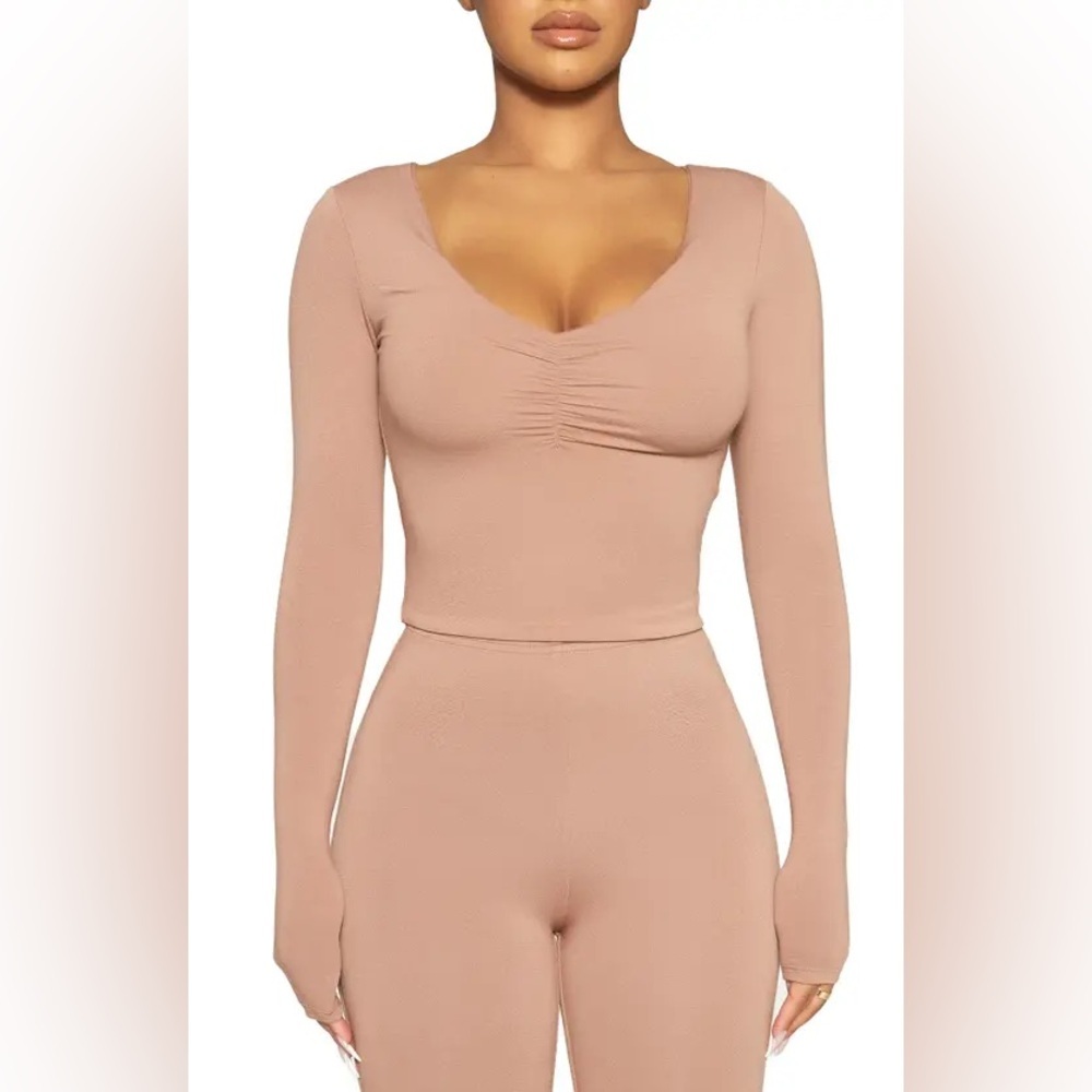 NWOT Naked Wardrobe ruched top